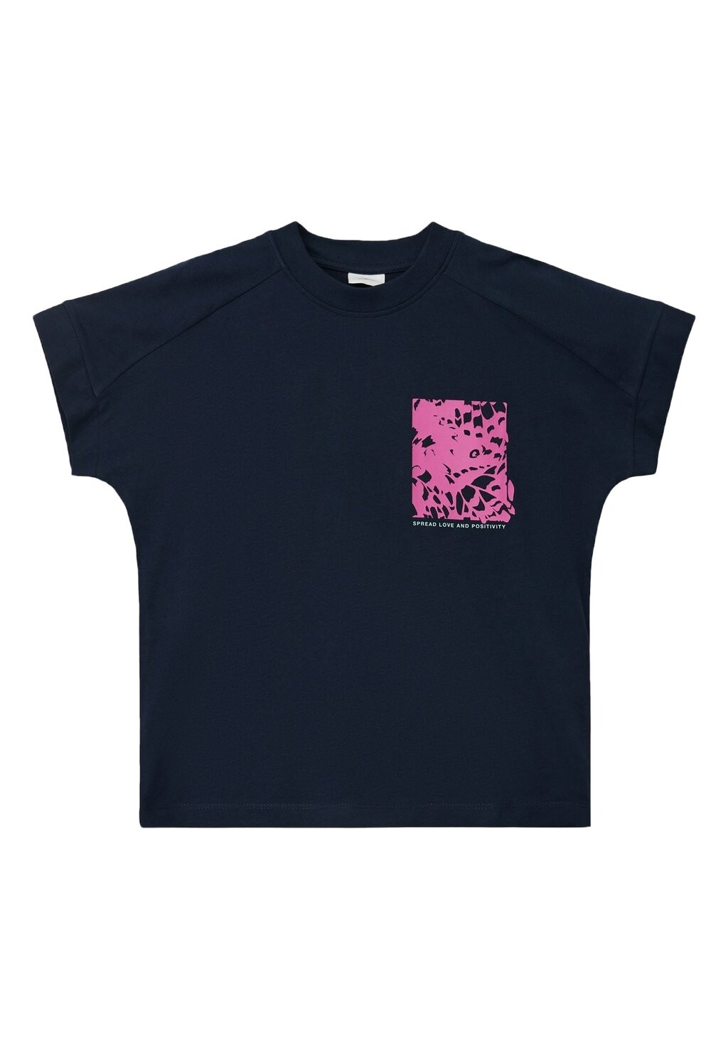 

Футболка с принтом MIT PRINT DETAIL s.Oliver, цвет navy
