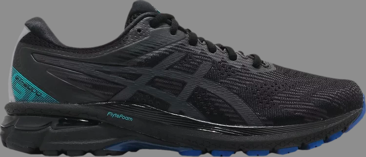 Кроссовки gt 2000 8 lite-show 'black blue' Asics, черный - фото