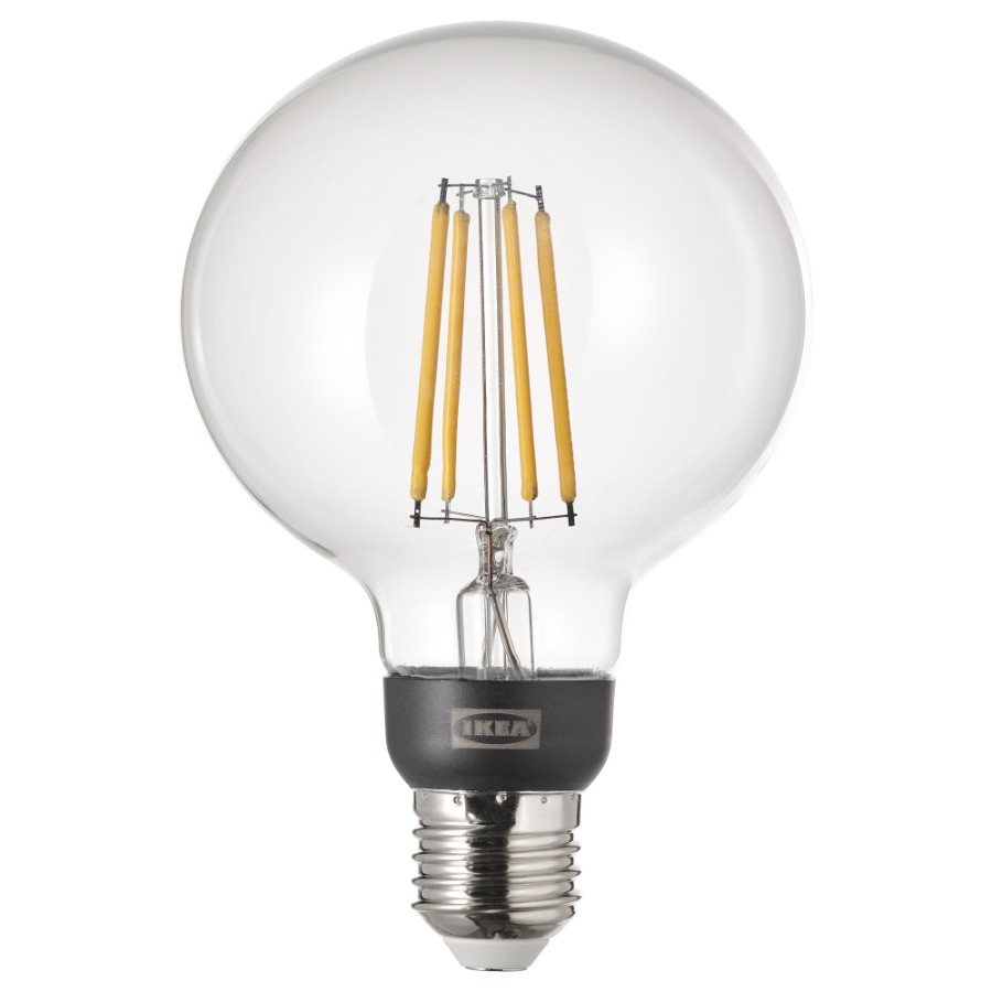 

Светодиодная лампочка , E27 470 лм Ikea Tradfri Smart Wireless Dimmable, теплый / белый / прозрачный / шар