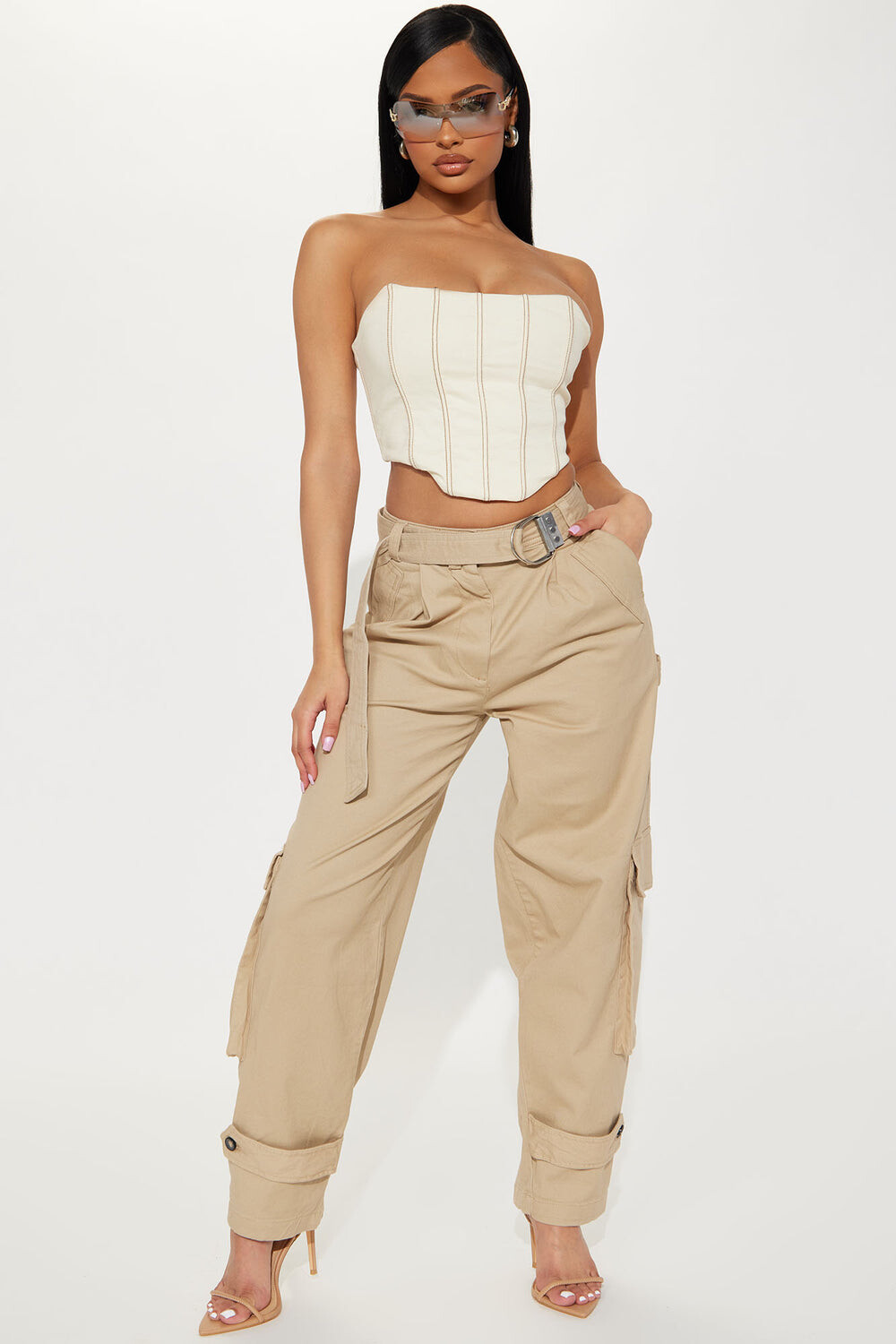 

Брюки карго Fashion Nova CRG09, хаки