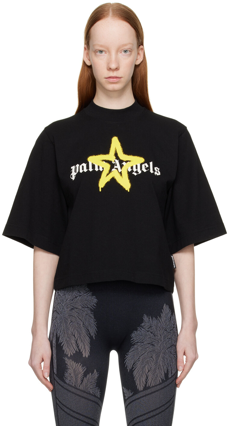 

Футболка с напылением Black Star Palm Angels