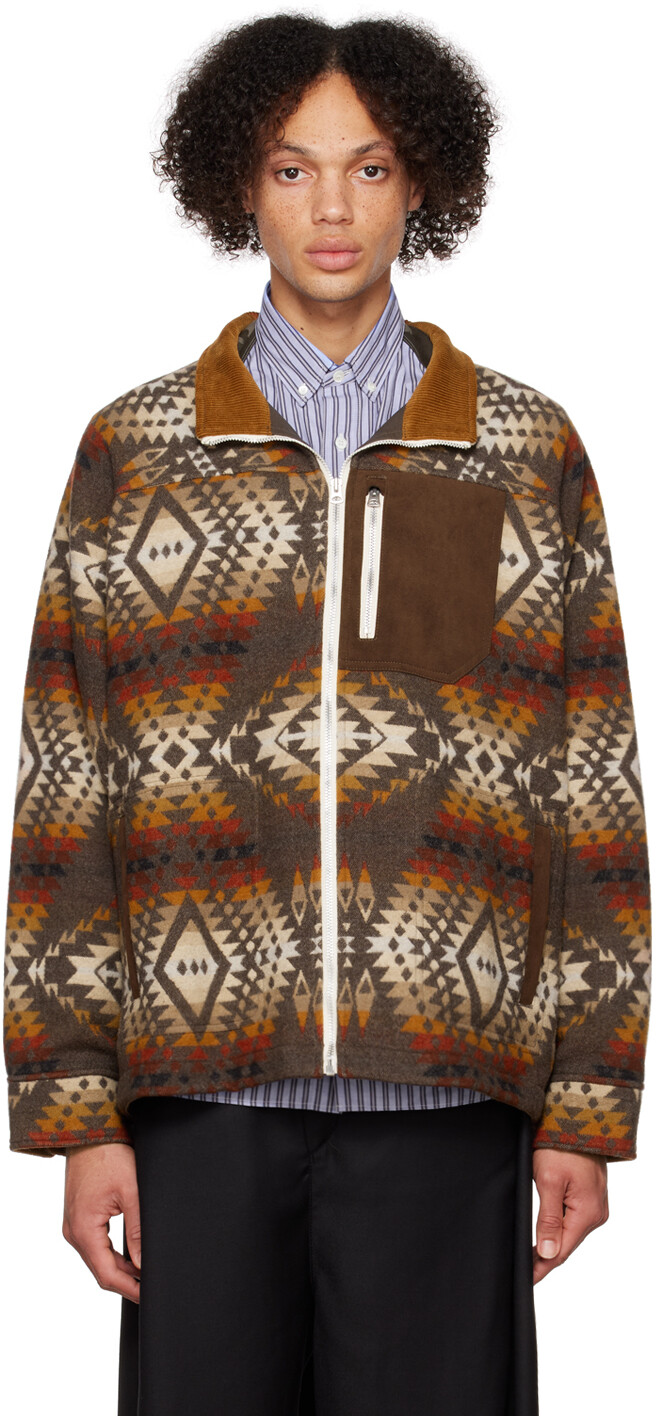 

Коричневая куртка Pendleton Edition Junya Watanabe