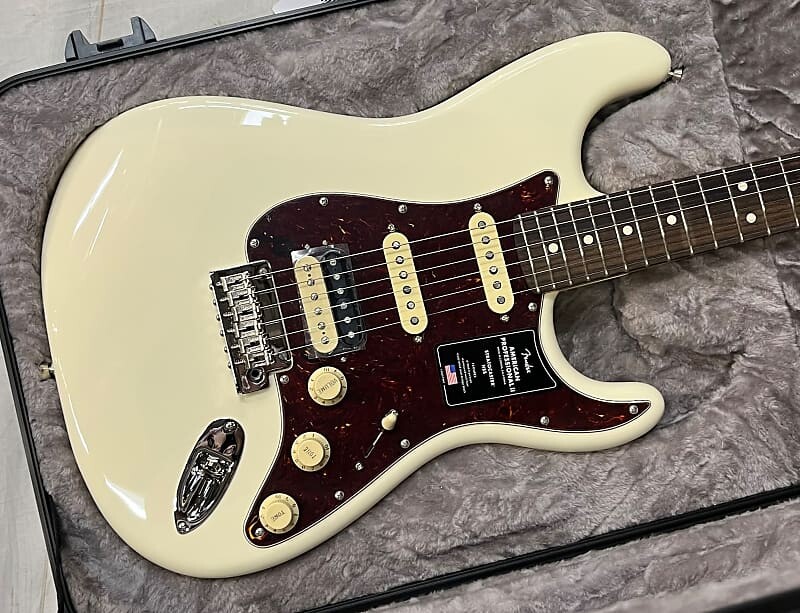 

Fender American Professional II HSS Stratocaster RW 2022 - Олимпийский белый Новый неигранный Auth Dealer 8lb 1oz #563