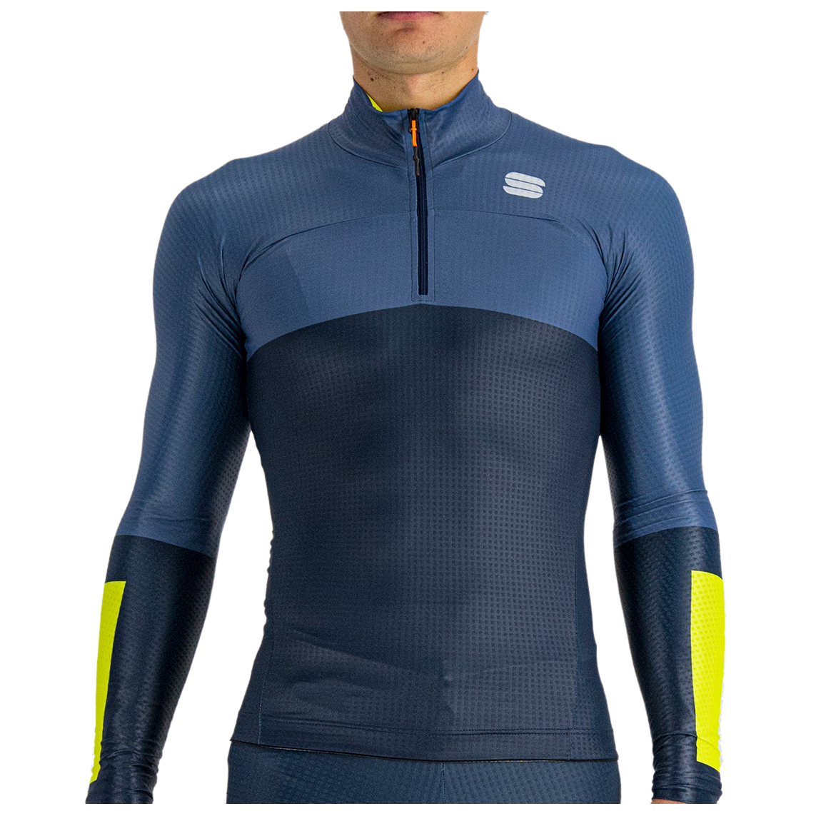 Куртка для беговых лыж Sportful Apex Jersey, цвет Galaxy Blue/Avio
