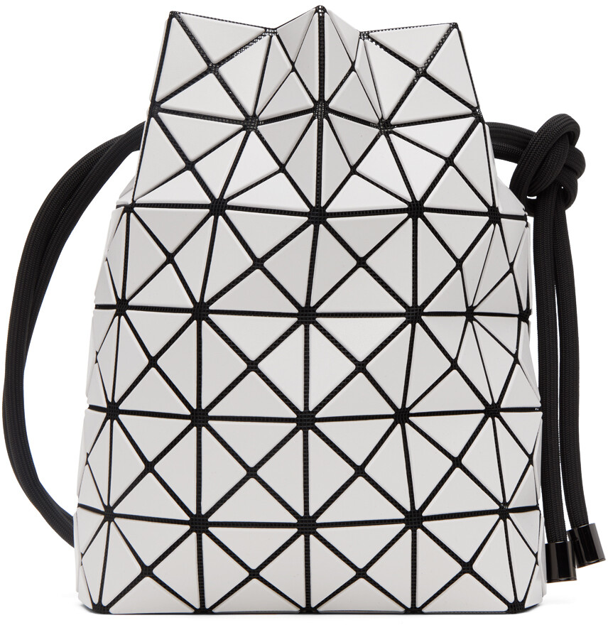 

Белая маленькая сумка через плечо с отворотом Bao Bao Issey Miyake