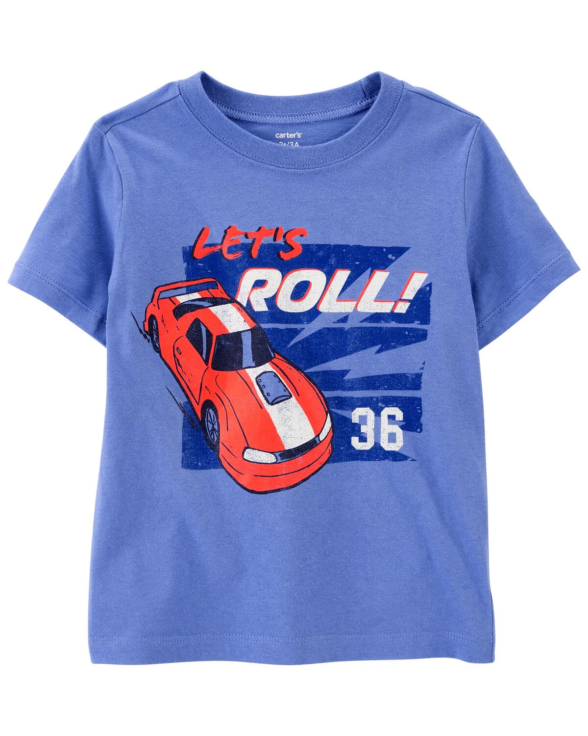 

Футболка для малышей Let's Roll Race Car Carter's, синий
