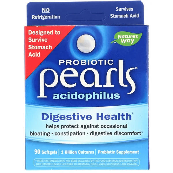 Acidophilus пробиотик Nature's Way, 90 капсул, mason natural пробиотик с ацидофильными лактобактериями acidophilus с пектином 100 капсул