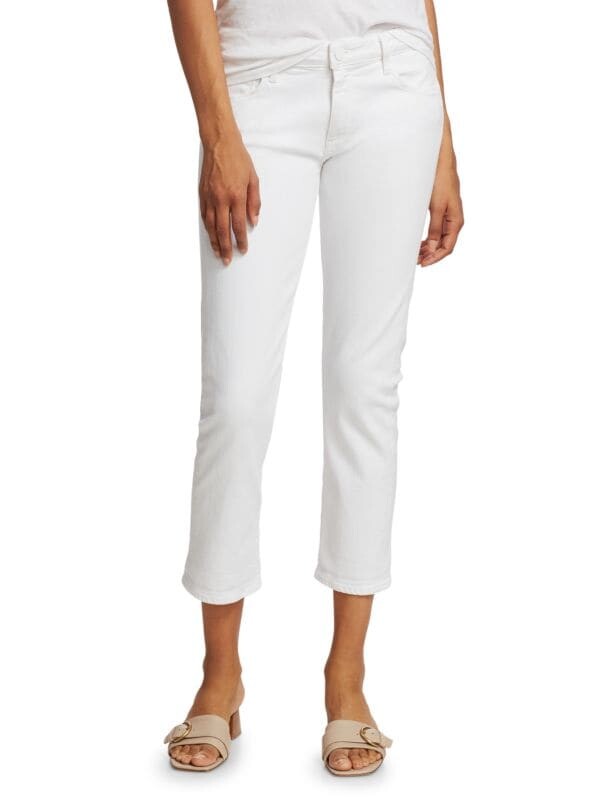 

Джинсы - Бойфренды Paige Brigitte со средней посадкой, белый