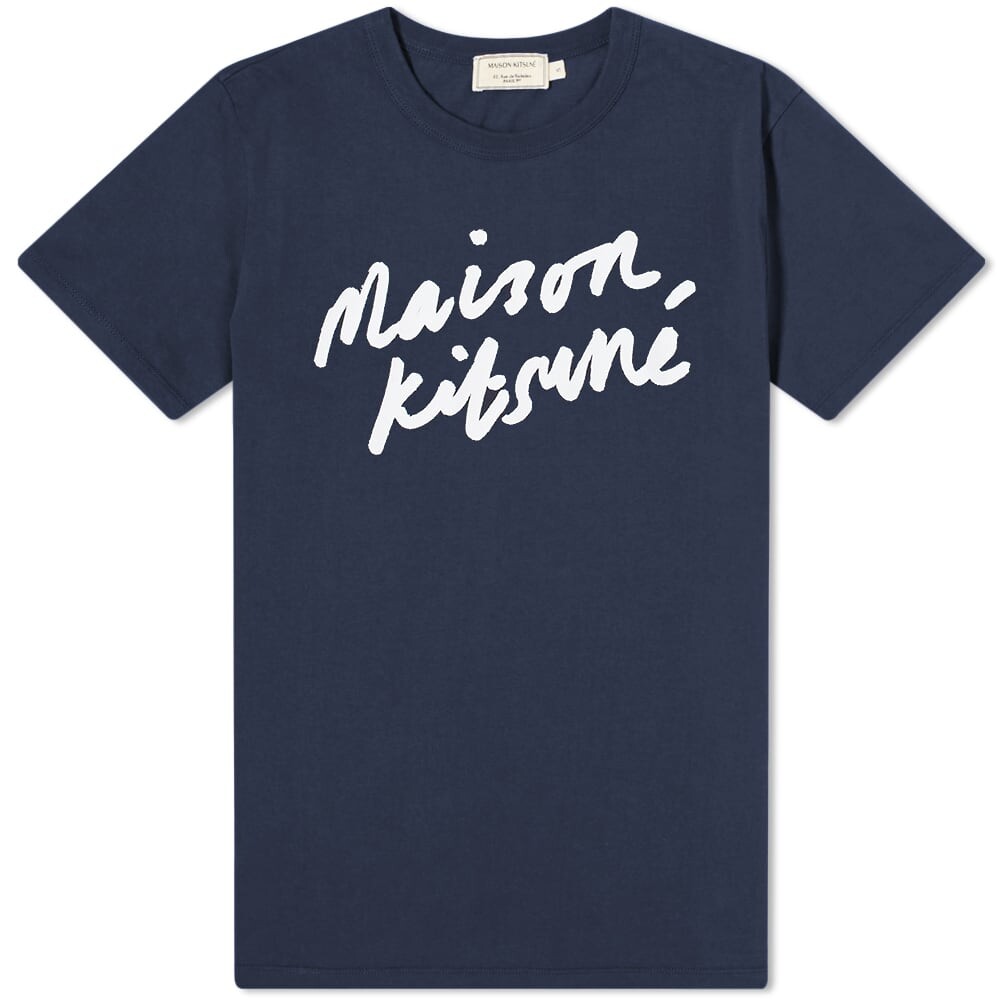 

Футболка Maison Kitsuné Handwriting Tee, Серый