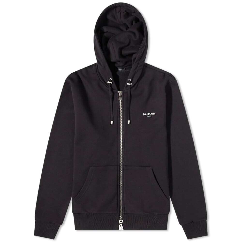 

Толстовка Balmain Flock Zipped Hoody