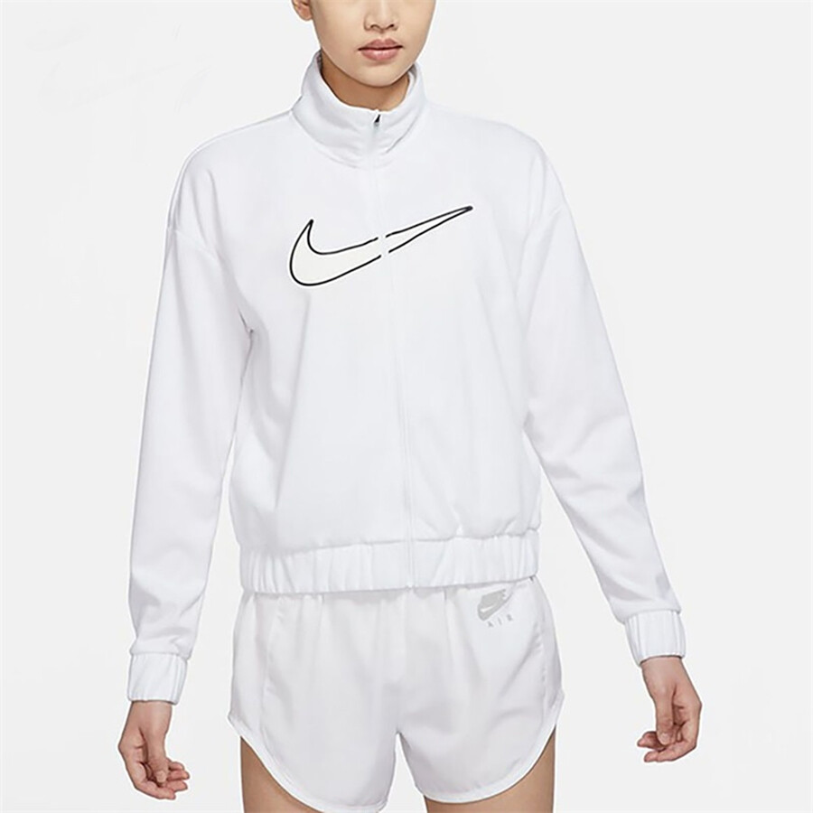 

Толстовка для бега Nike Dri-Fit Swoosh, белый/черный