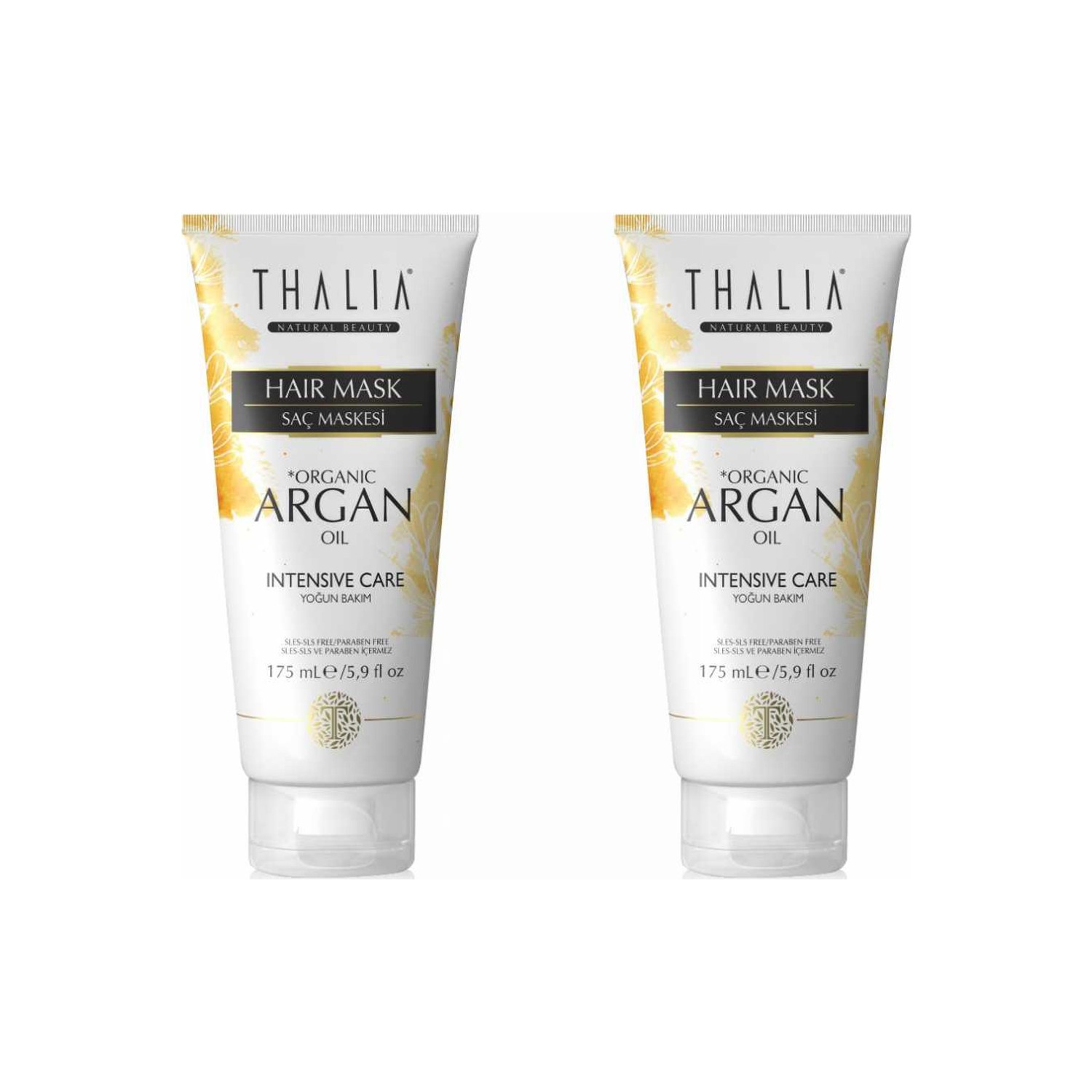 Маска для ухода за волосами Thalia с органическим аргановым маслом, 2 x 175 мл цена и фото