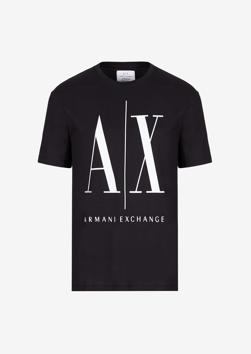 

Футболка стандартного кроя с логотипом Icon Armani Exchange, черный