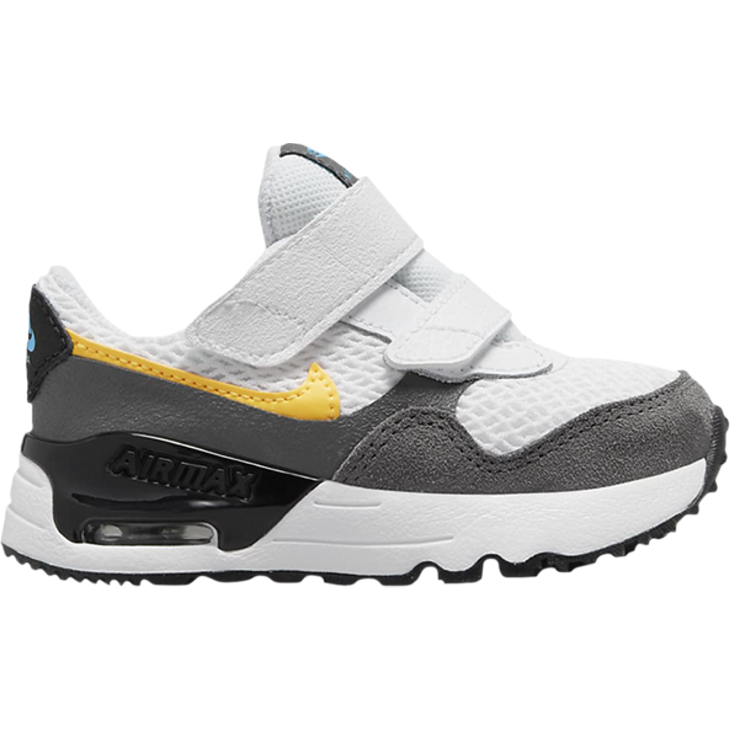 Кроссовки для малышей Nike Air Max Systm TD, бело-серый кроссовки nike air max systm gs dark smoke grey flat pewter серый