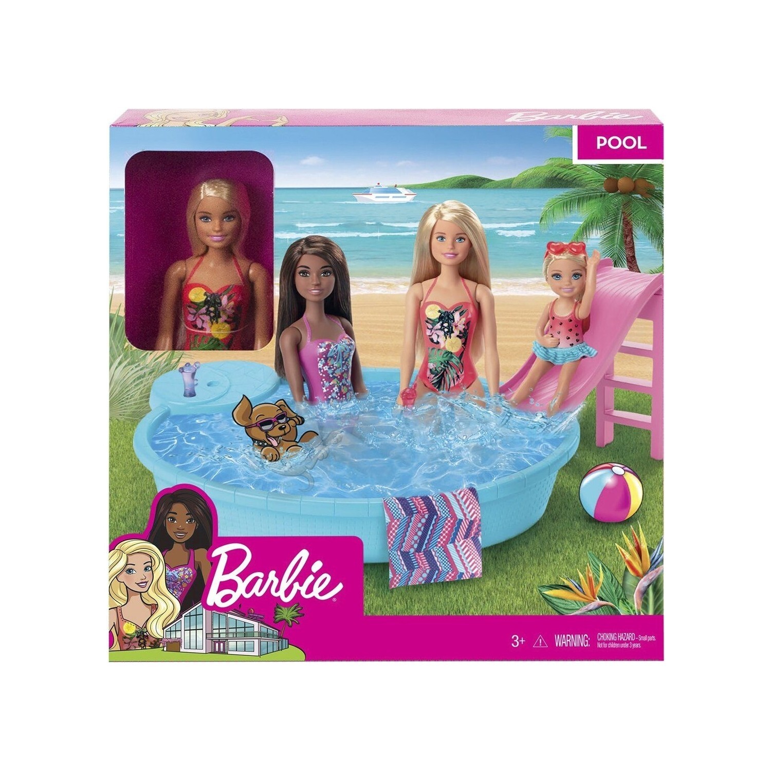 

Кукла Barbie в бассейне