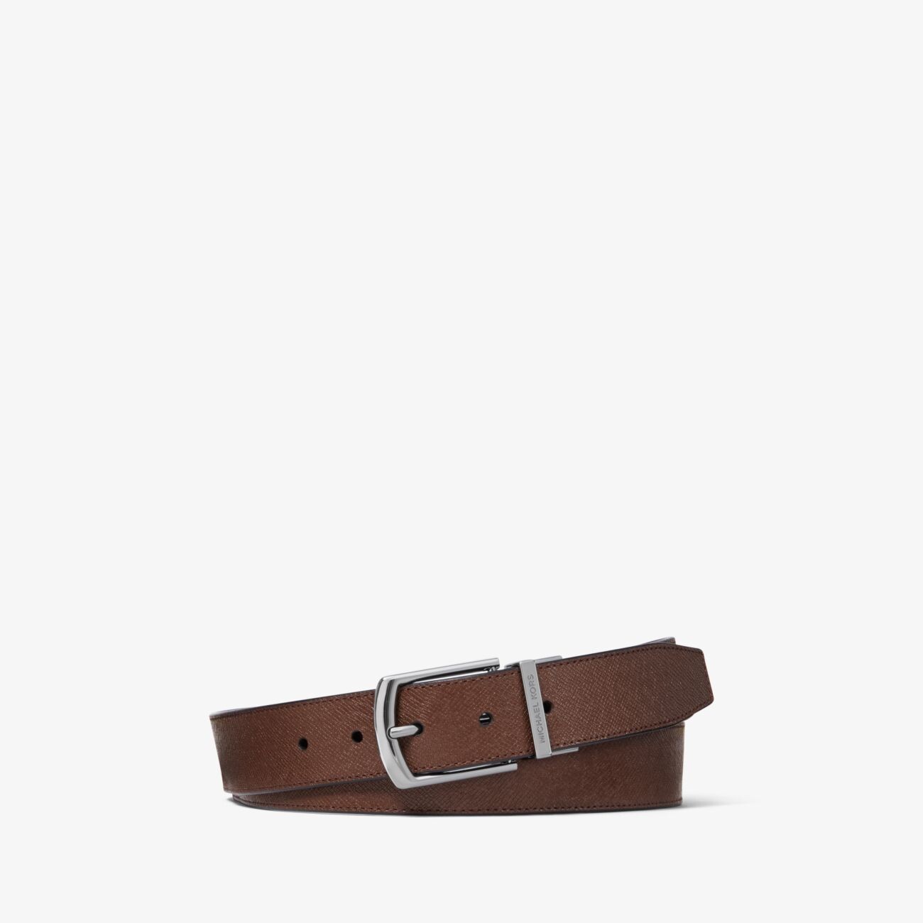 

Ремень Michael Kors Crossgrain Leather, коричневый/черный