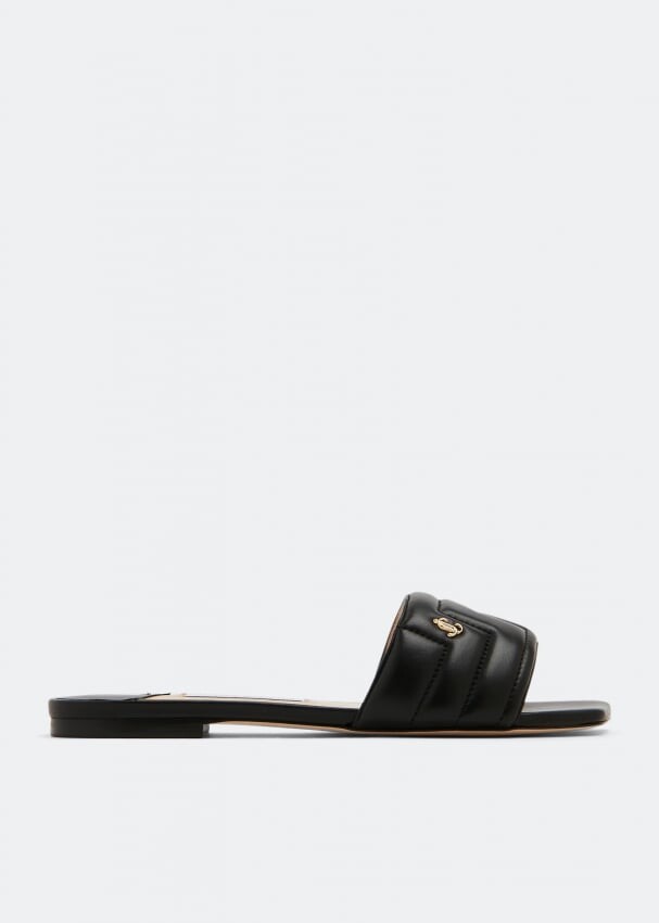 

Сандалии JIMMY CHOO Themis flat sandals, черный