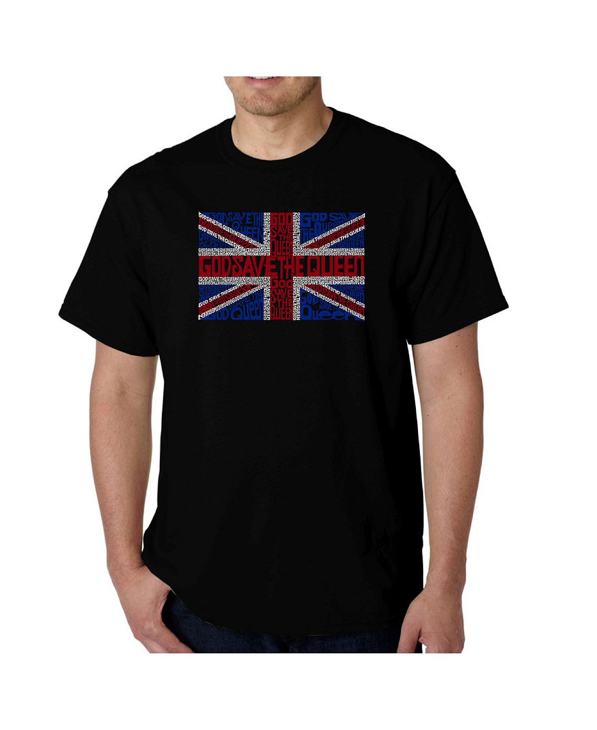 Мужская футболка с надписью «боже, храни королеву» LA Pop Art, черный коврик для мыши с принтом флаг великобритании флаг юнион джек 25x20см