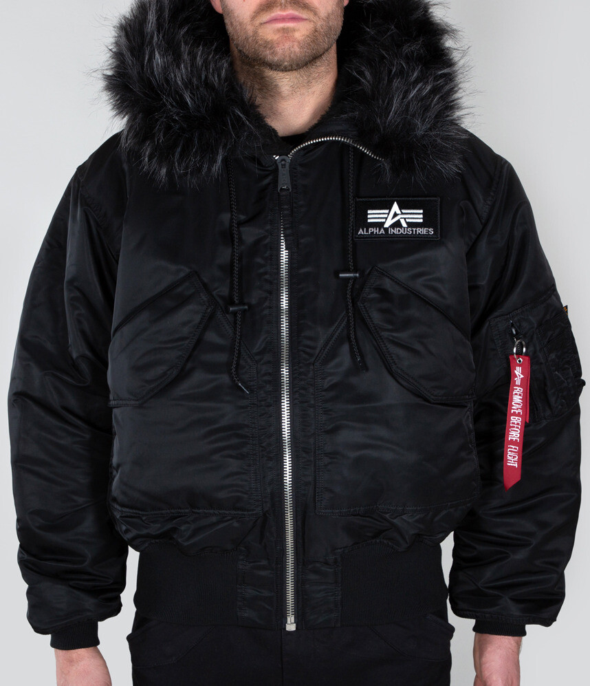 

Куртка Alpha Industries 45P Hooded Custom, черный/черный