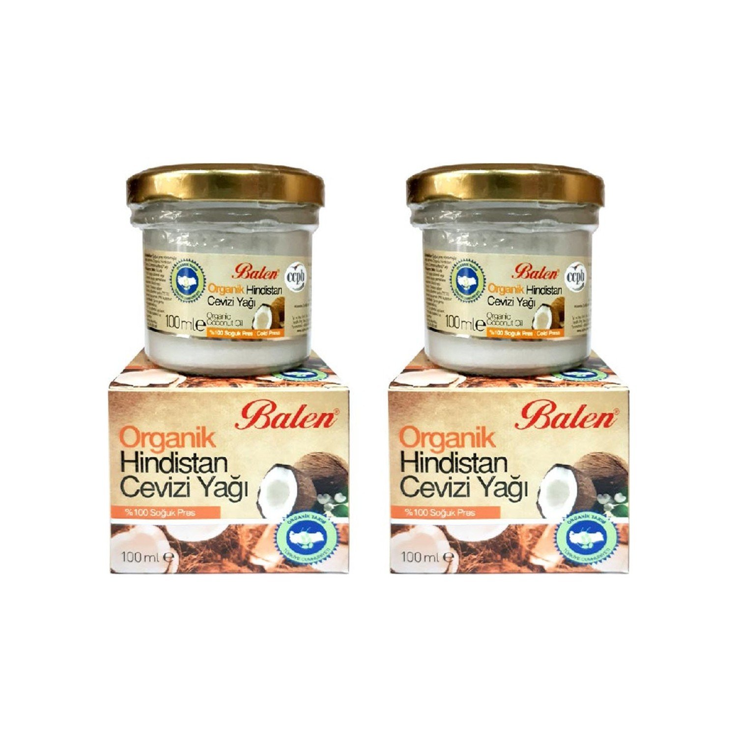 

Balen 2 Pieces Organic Coconut Oil 100 gr