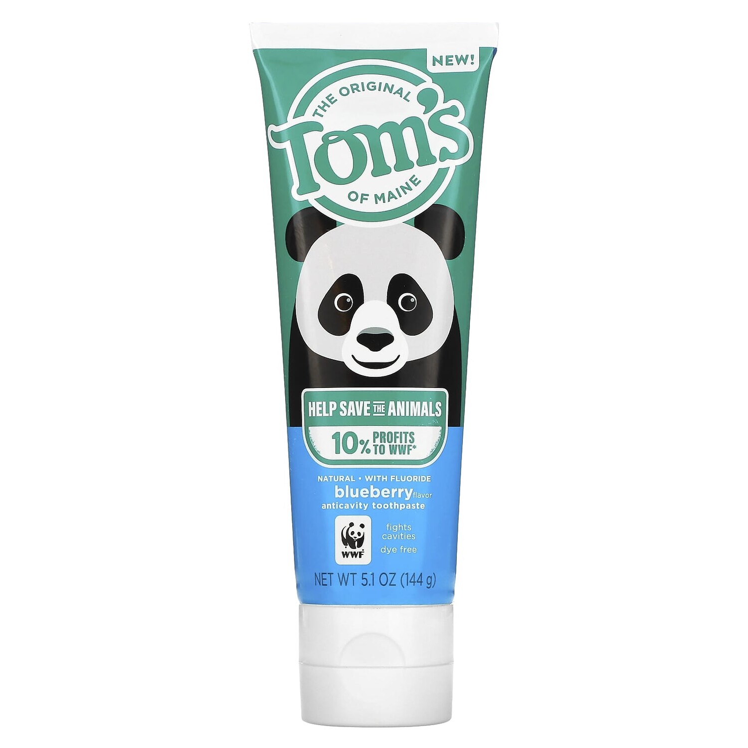 

Зубная Паста Toms of Maine против кариеса с фтором, голубика, 144 г