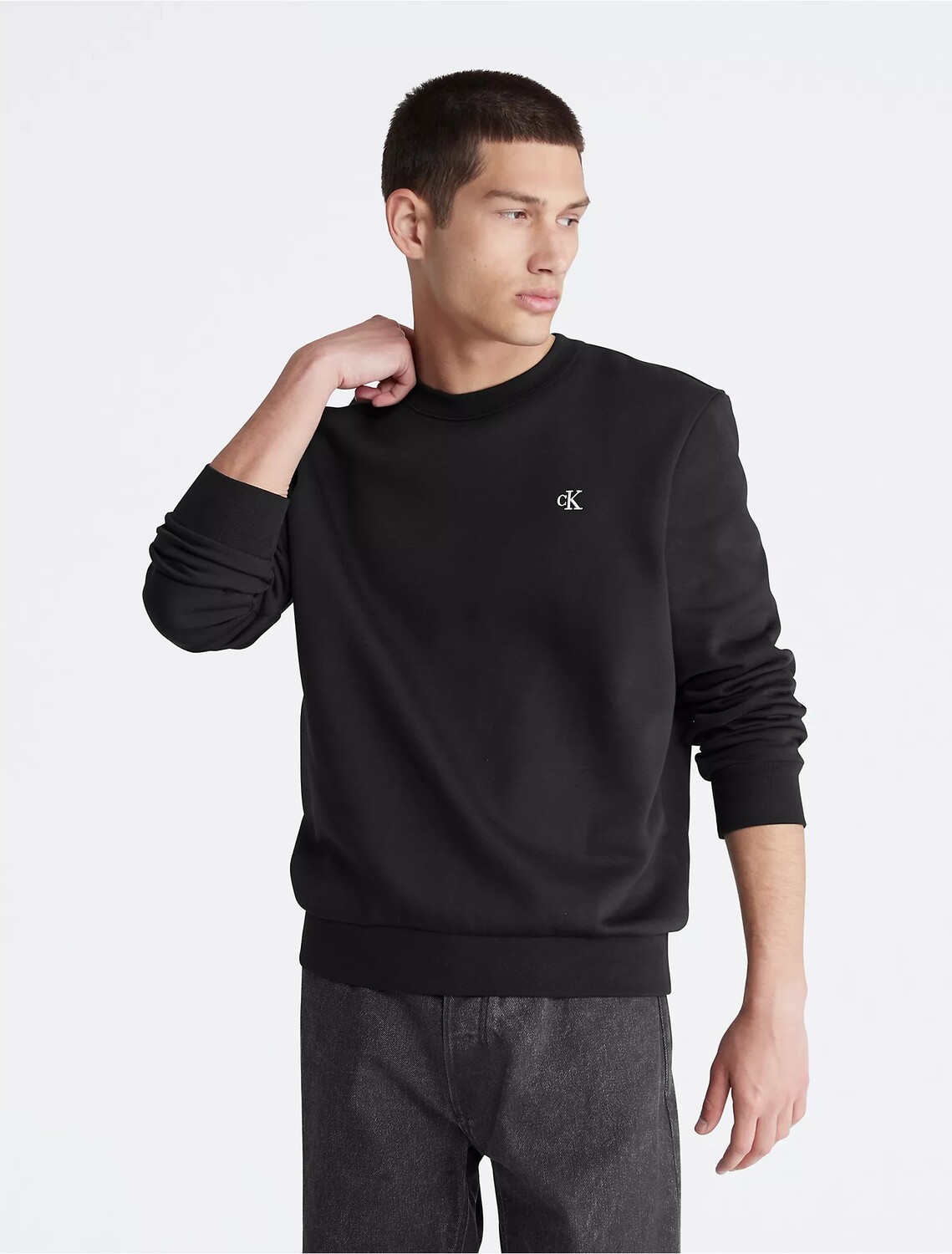 

Свитшот Calvin Klein Archive Logo Fleece Crewneck, черный