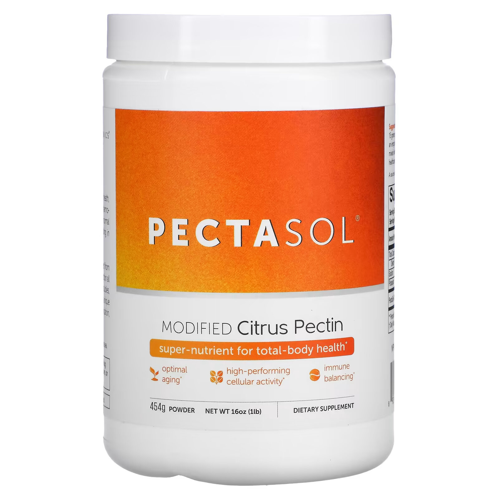 Econugenics, PectaSol-C, модифицированный цитрусовый пектин, порошок, 454 г pectasol модифицированный цитрусовый пектин 5 29 унций 150 г econugenics