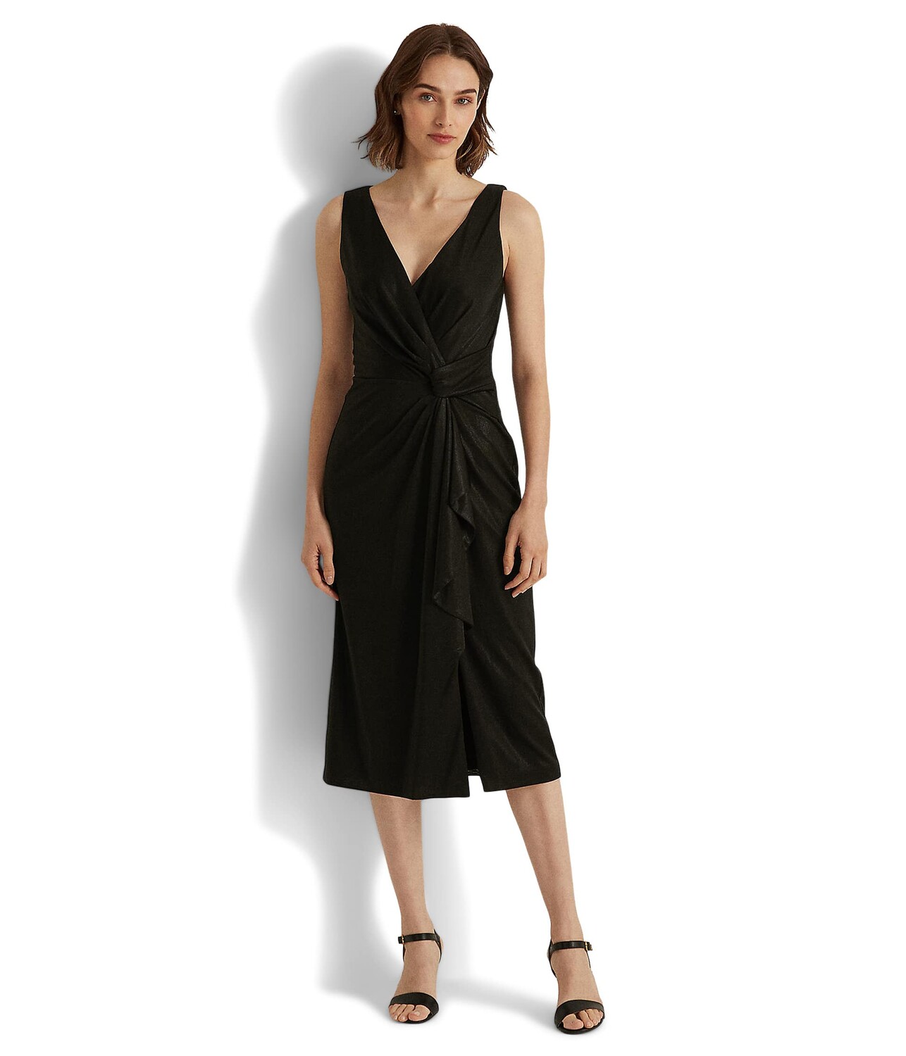 

Платье LAUREN Ralph Lauren, Foil-Print Jersey Sleeveless Cocktail Dress