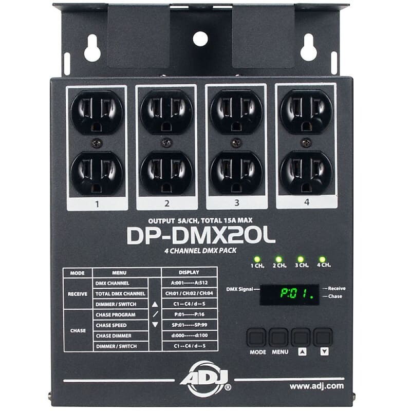 

4-канальный диммер DMX American DJ DP-DMX20L-DJ