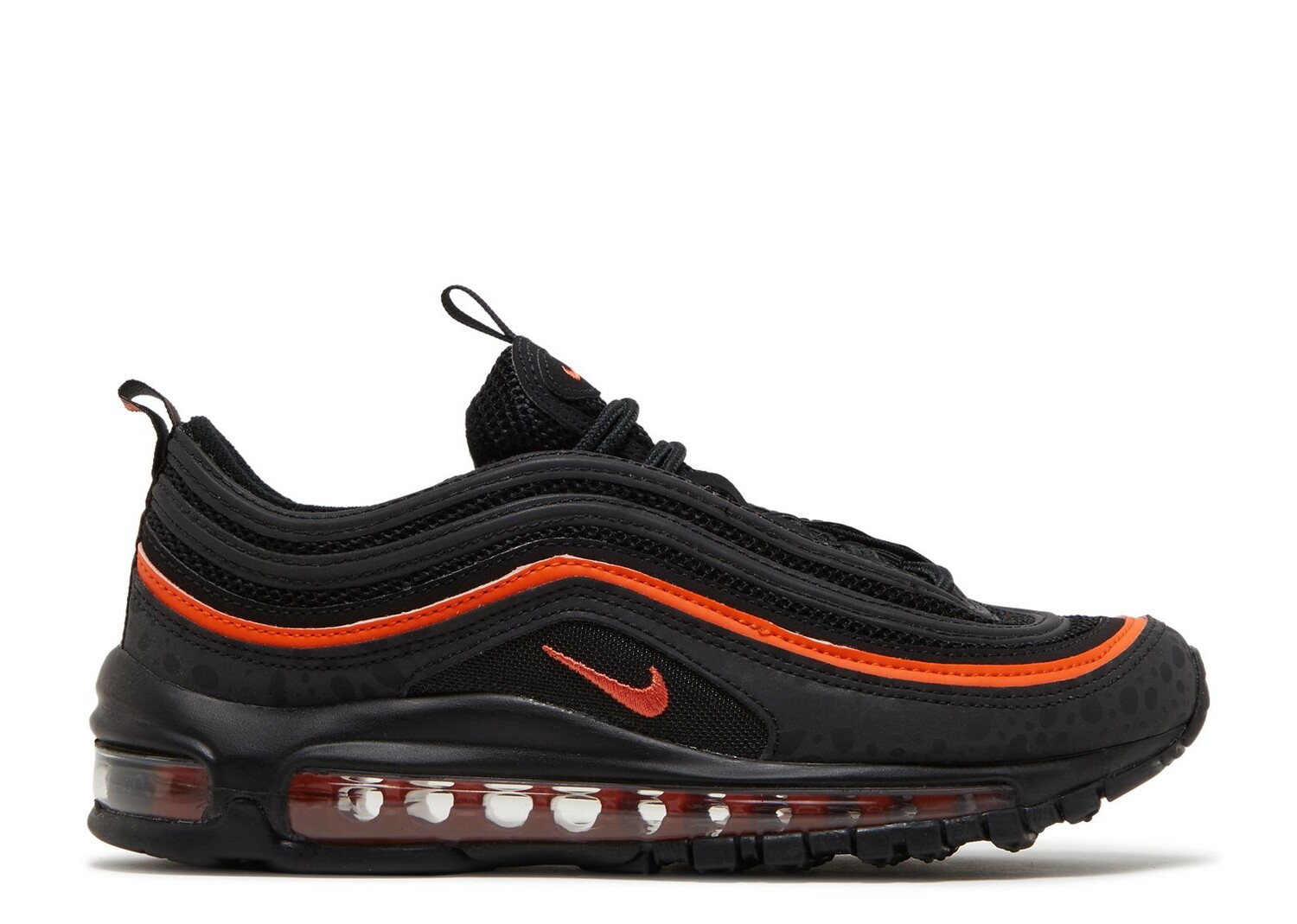 

Кроссовки Nike Air Max 97 Gs 'Black Safety Orange', черный