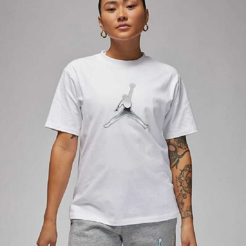 

Футболка Nike Air Jordan Women's Graphic, белый/черный