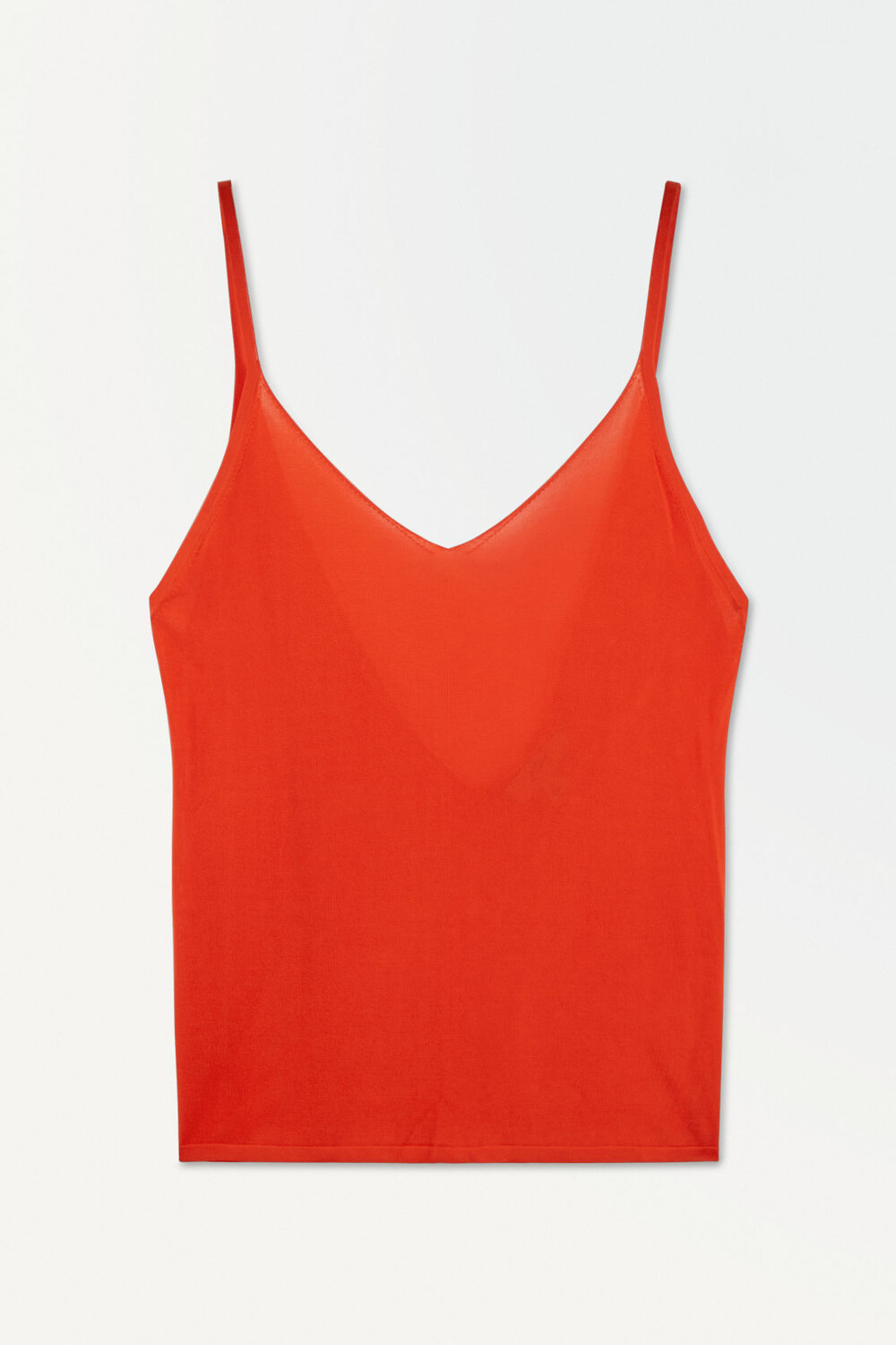 

Топ Cos Atelier The Sheer Knitted Tank, оранжевый