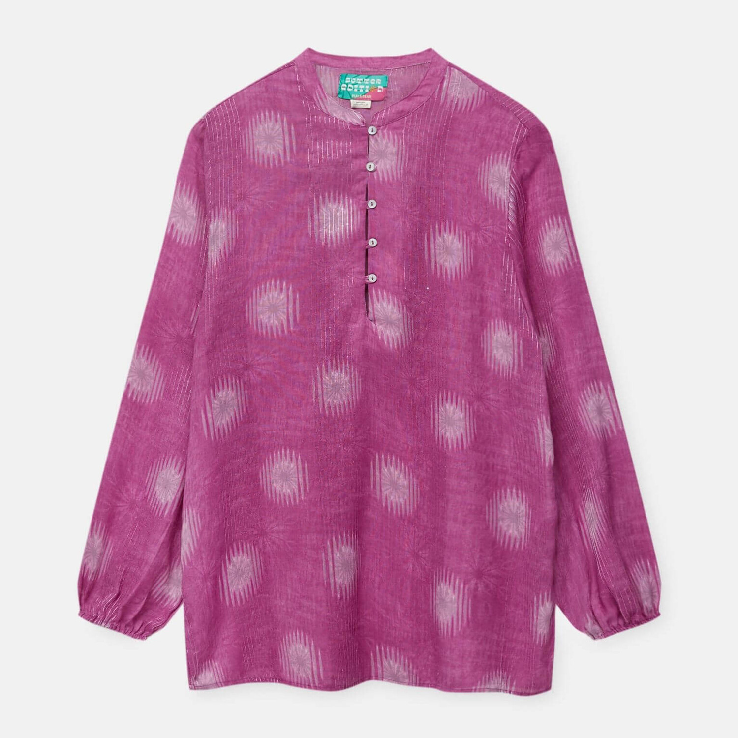 

Рубашка Pull&Bear Printed Boho, розовый