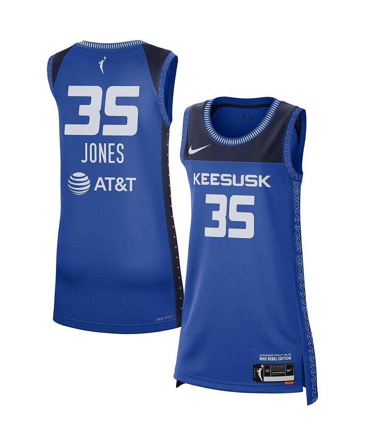 

Женское джерси jonquel jones blue connecticut sun rebel edition Nike, синий