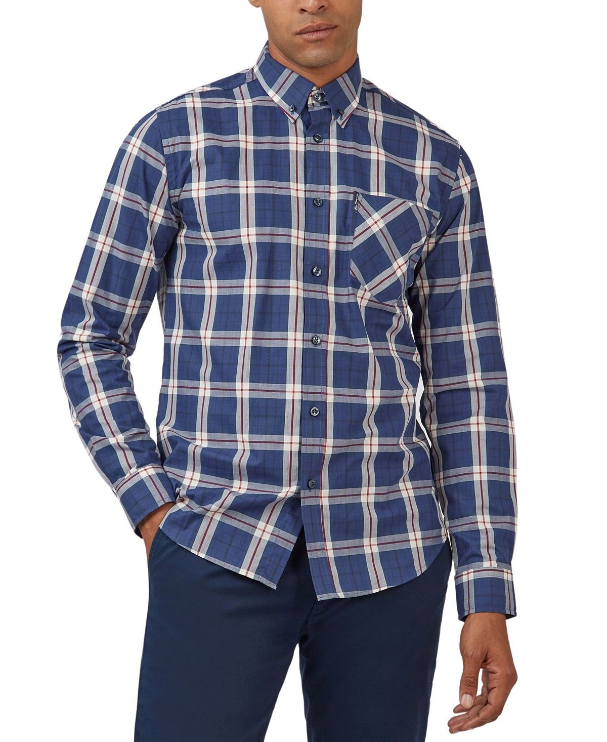 

Мужская классическая рубашка в клетку с принтом Ben Sherman