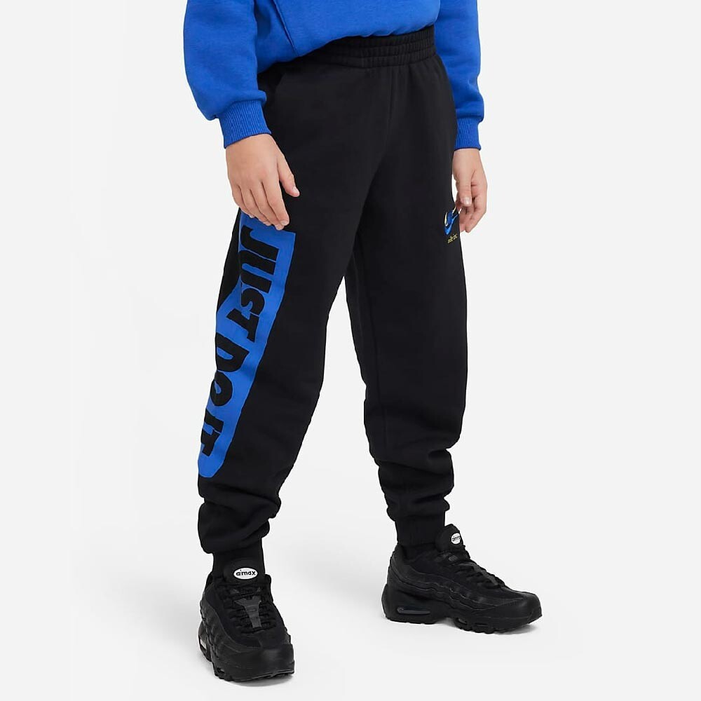 

Спортивные брюки Nike Sportswear Icon Fleece Big Kids' Oversized, черный/синий