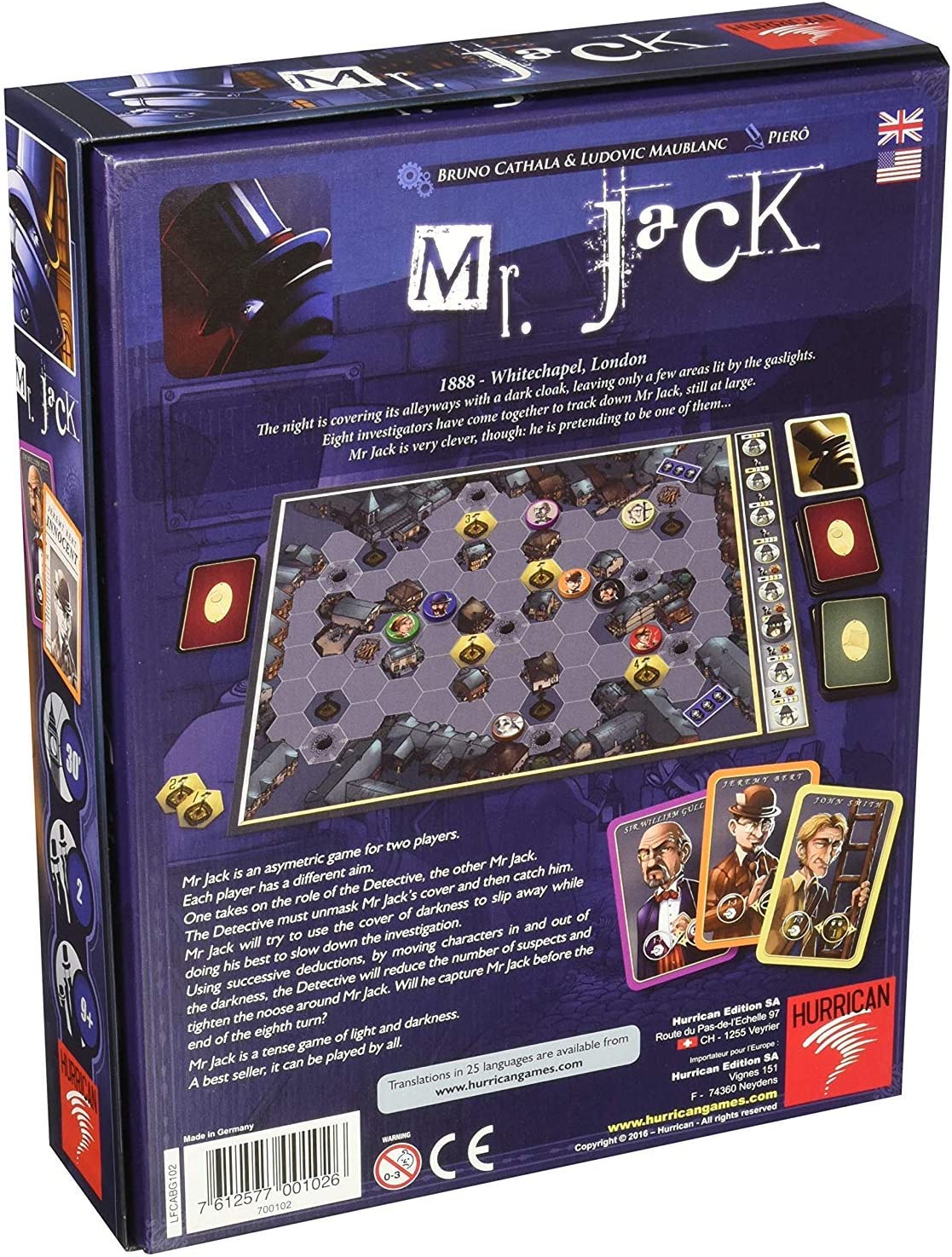 Настольная игра Hurrican: Mr. Jack (Revised Edition) – купить по выгодным  ценам с доставкой из-за рубежа через сервис «CDEK.Shopping»