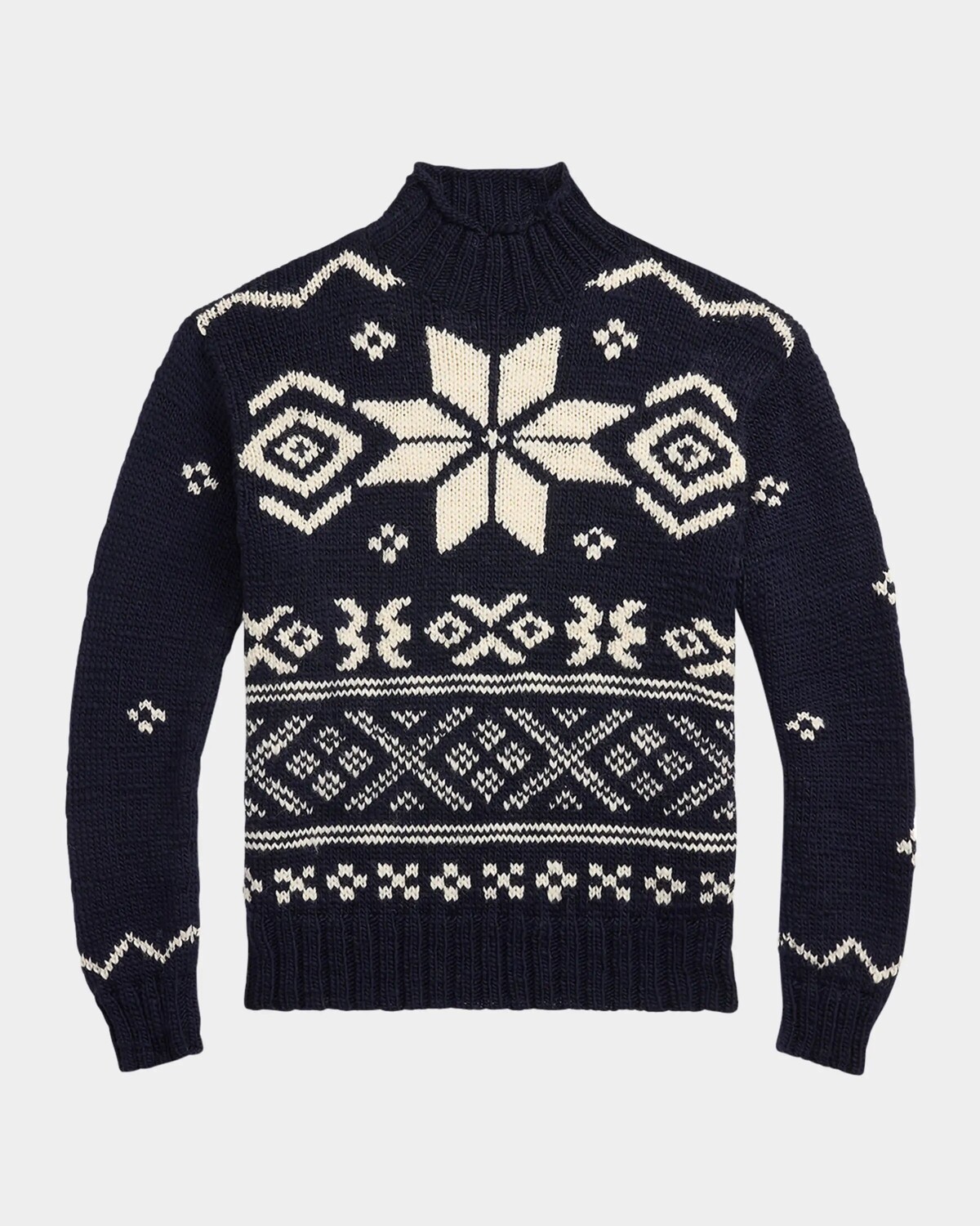

Мужской свитер Fair Isle со снежинками Polo Ralph Lauren, синий