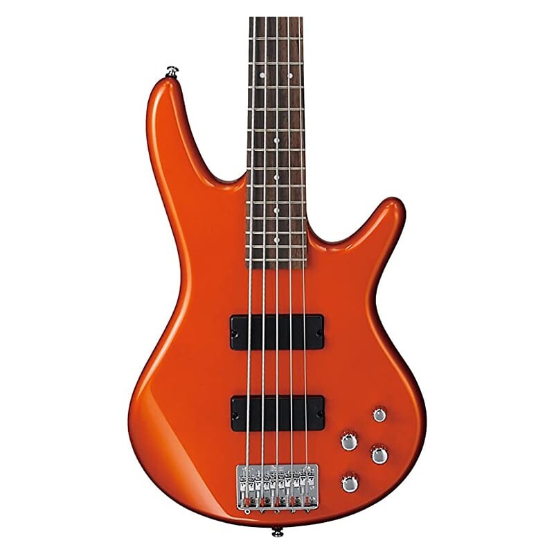 

Ibanez GSR205 GSR 5-струнная бас-гитара, родстер оранжевый металлик