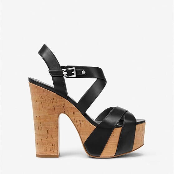 

Босоножки MICHAEL Michael Kors Suki Leather Platform, черный