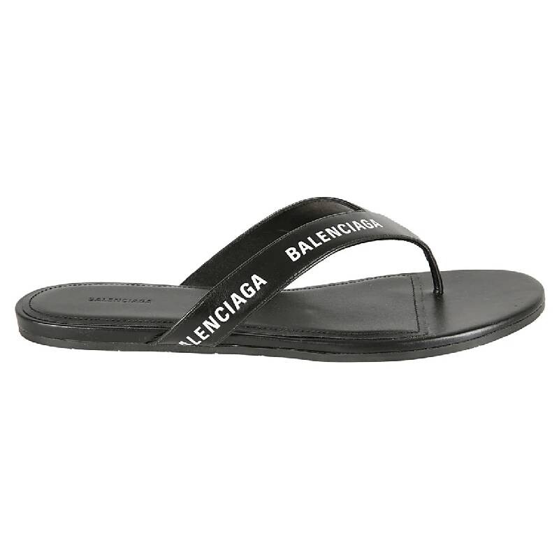 

Шлепанцы Balenciaga Round Flip Flops, черный