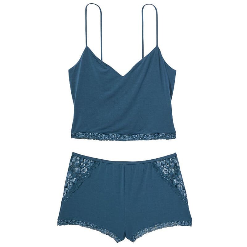 

Пижама Victoria's Secret Stretch Modal Lace-Back, синий
