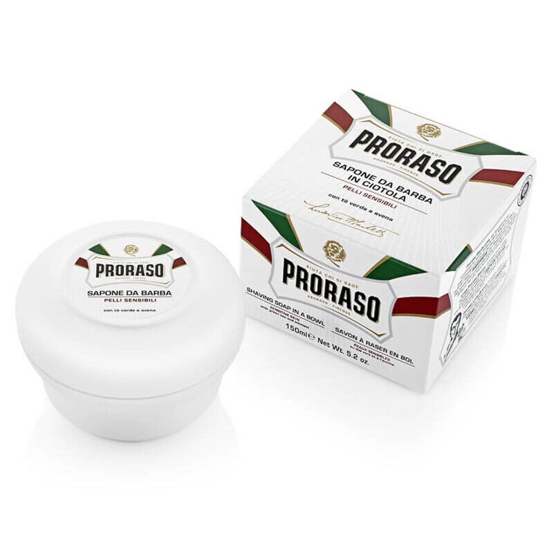 Proraso White мыло для бритья для чувствительной кожи, 150 мл