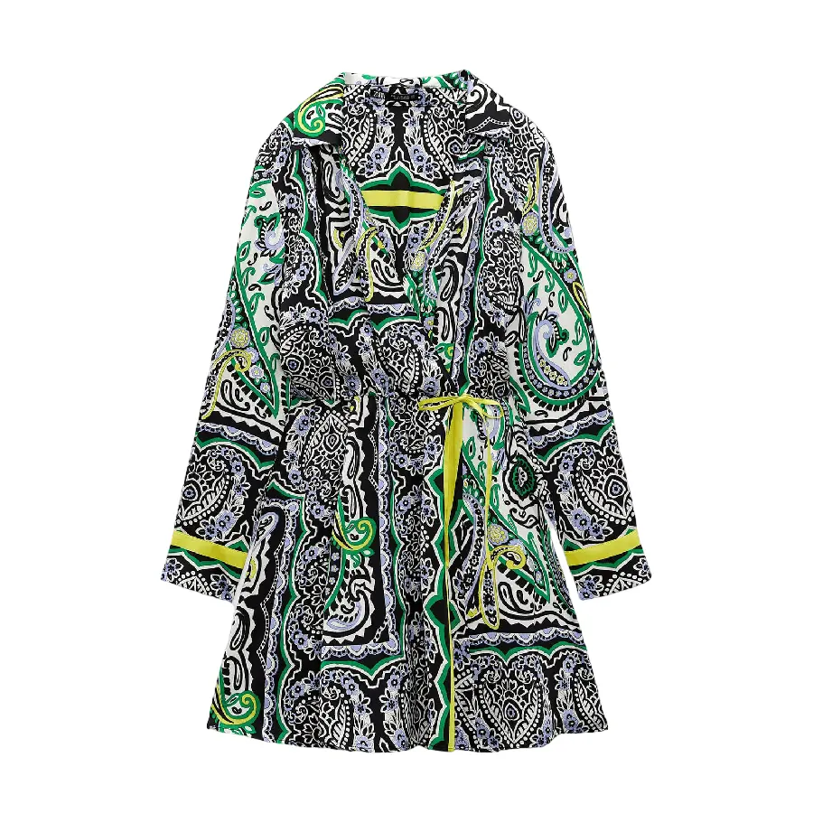

Платье-мини Zara Printed Mini, мультиколор