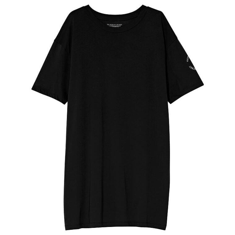 

Пижамная футболка Victoria's Secret Cotton, черный