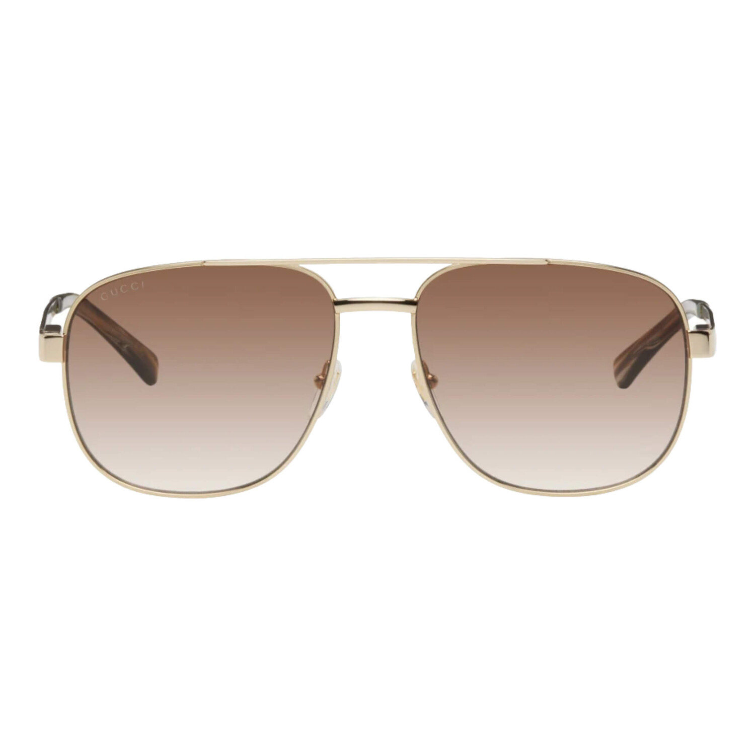 

Солнцезащитные очки Gucci Aviator, коричневый/золотой