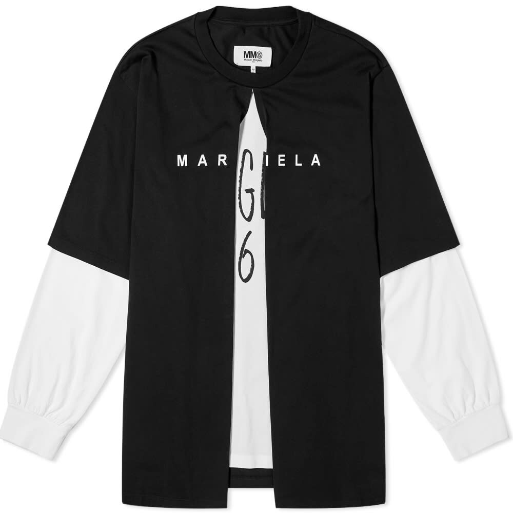 

Футболка MM6 Splice Front Logo Top