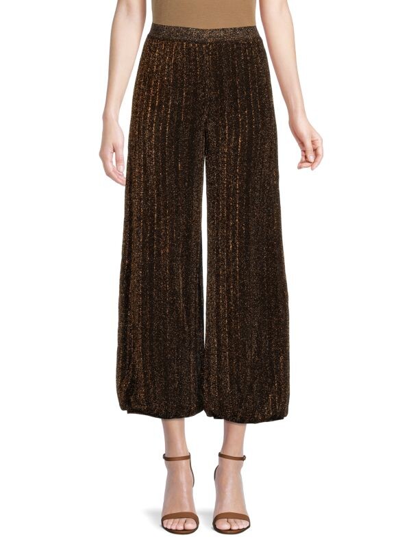 

Брюки Расклешенные Missoni в полоску, коричневый