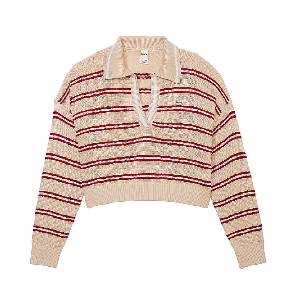 

Свитер Victoria's Secret Pink Cambridge Knit Prep Polo, мультиколор