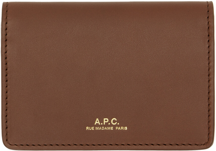 

Коричневый визитница Stefan A.P.C.